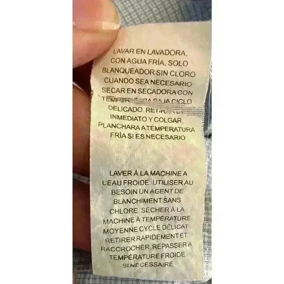 Perry Ellis Men's Blue Geo print Long Sleeve Button down Shirt Size Medium - Picture 4 of 6